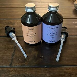 New Prose Shampoo and Conditioner 8.5 ounce with new pumps